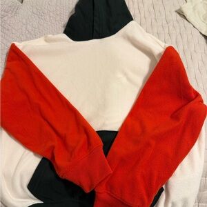 Old Navy Red and Black Colorblock Sweater